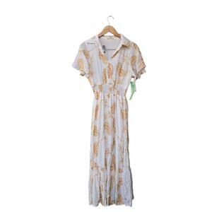 Kindred Women's Size Large Petite Maxi Paisley Dress. Read